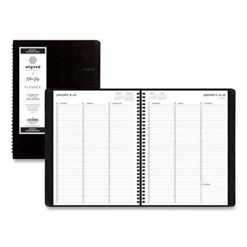 Blue Sky® Aligned Weekly Appointment Planner, 11 X 8.25, Black Cover, 12-month (jan To Dec): 2022 freeshipping - TVN Wholesale